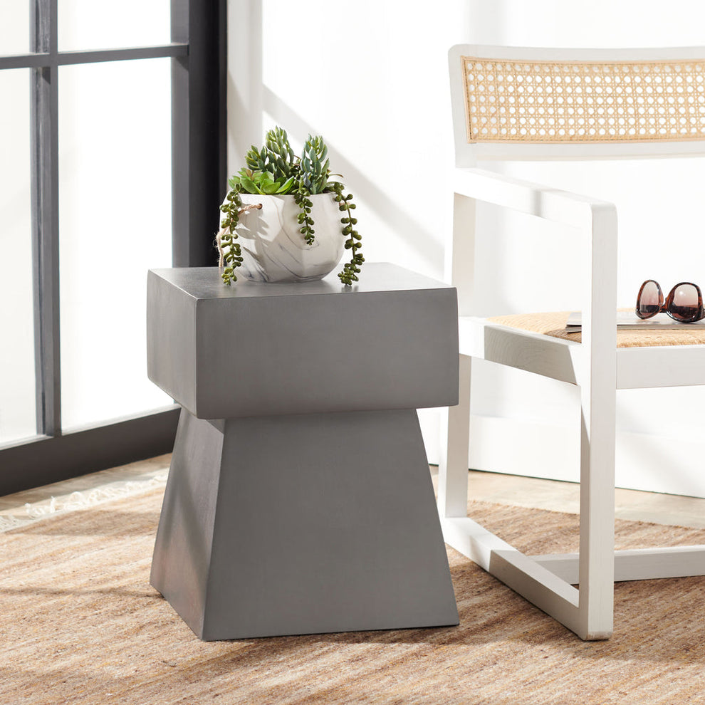 Safavieh Zen Indoor/Outdoor Mushroom Modern Concrete 18.1-Inch H Accent Table | Outdoor Tables |  Modishstore  - 4