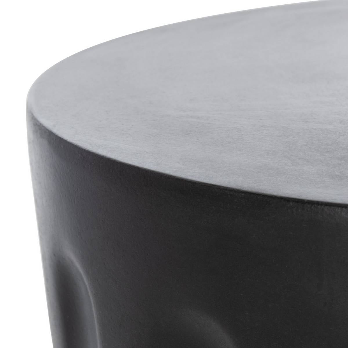 Safavieh Vesta Indoor/Outdoor Modern Concrete Round 15.3 Inch Dia Accent Table | Outdoor Tables |  Modishstore  - 3