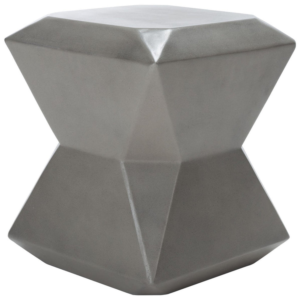 Safavieh Conan Concrete Accent Stool | Outdoor Stools & Benches |  Modishstore  - 2