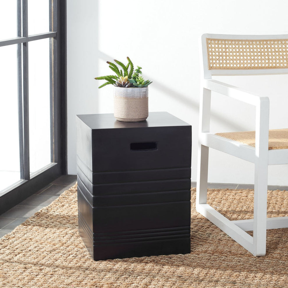 Safavieh Deidara Concrete Accent Stool | Outdoor Stools & Benches |  Modishstore  - 7