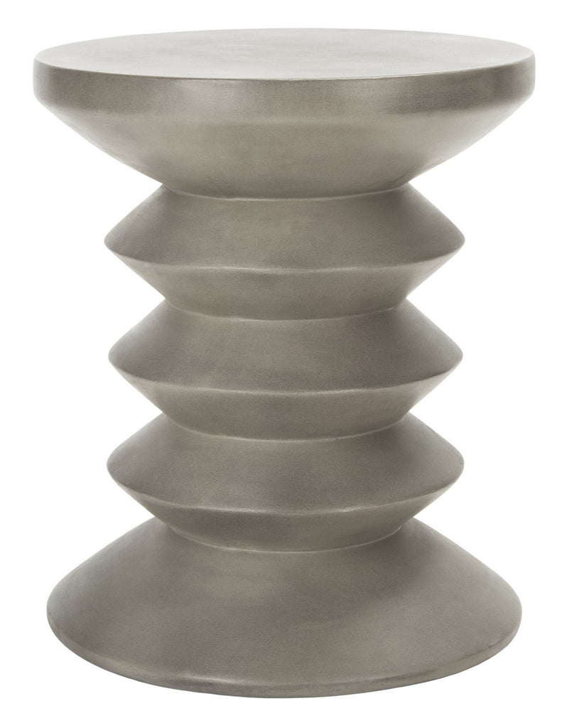 Safavieh Benaya Concrete Accent Stool | Outdoor Stools & Benches |  Modishstore  - 2