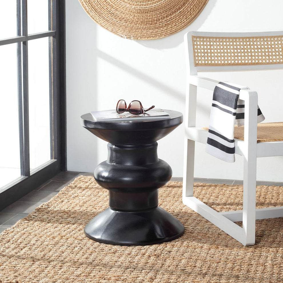 Safavieh Jiraiya Concrete Accent Stool | Outdoor Stools & Benches |  Modishstore  - 7