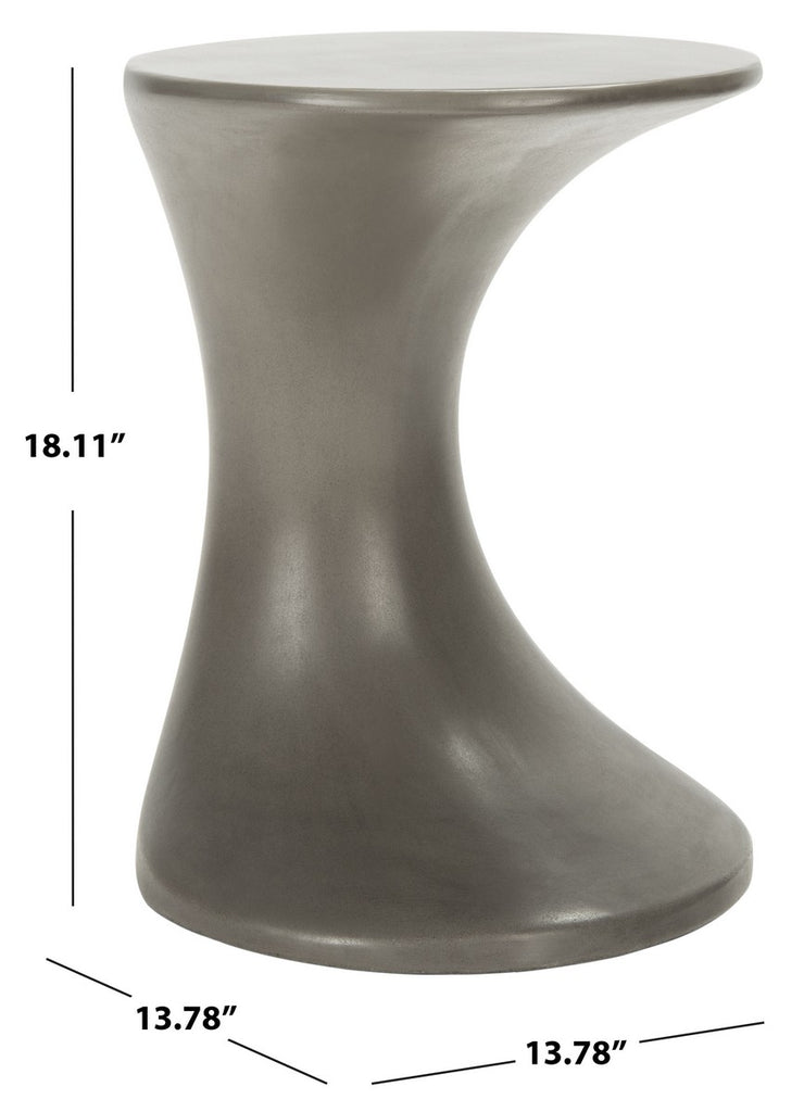 Safavieh Kavita Concrete Accent Stool | Outdoor Stools & Benches |  Modishstore  - 4