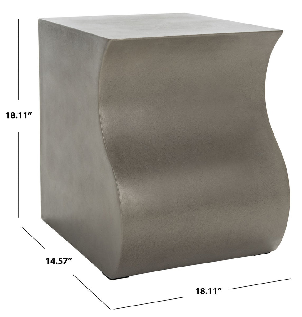 Safavieh Mazza Concrete Accent Stool | Outdoor Stools & Benches |  Modishstore  - 5