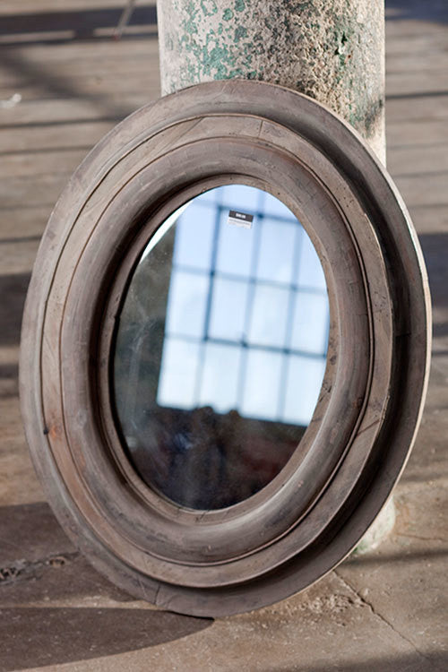 Vagabond Vintage Recycled Pine Bullnose Mirror | Modishstore | Mirrors