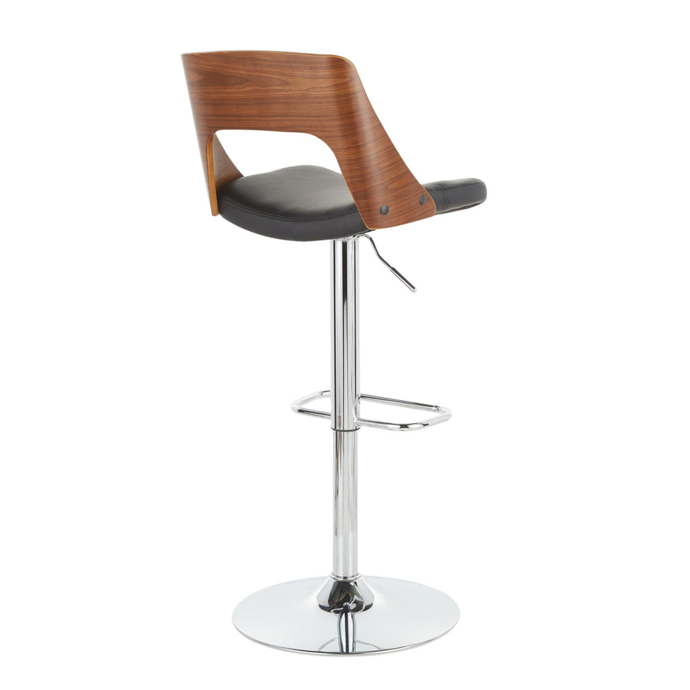 Valencia Adjustable Barstool - Set of 2 Black  By LumiSource | Bar Stools | Modishstore - 6