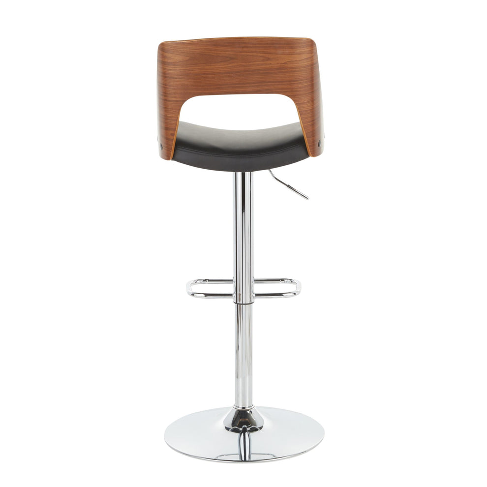 Valencia Adjustable Barstool - Set of 2 Black  By LumiSource | Bar Stools | Modishstore - 7