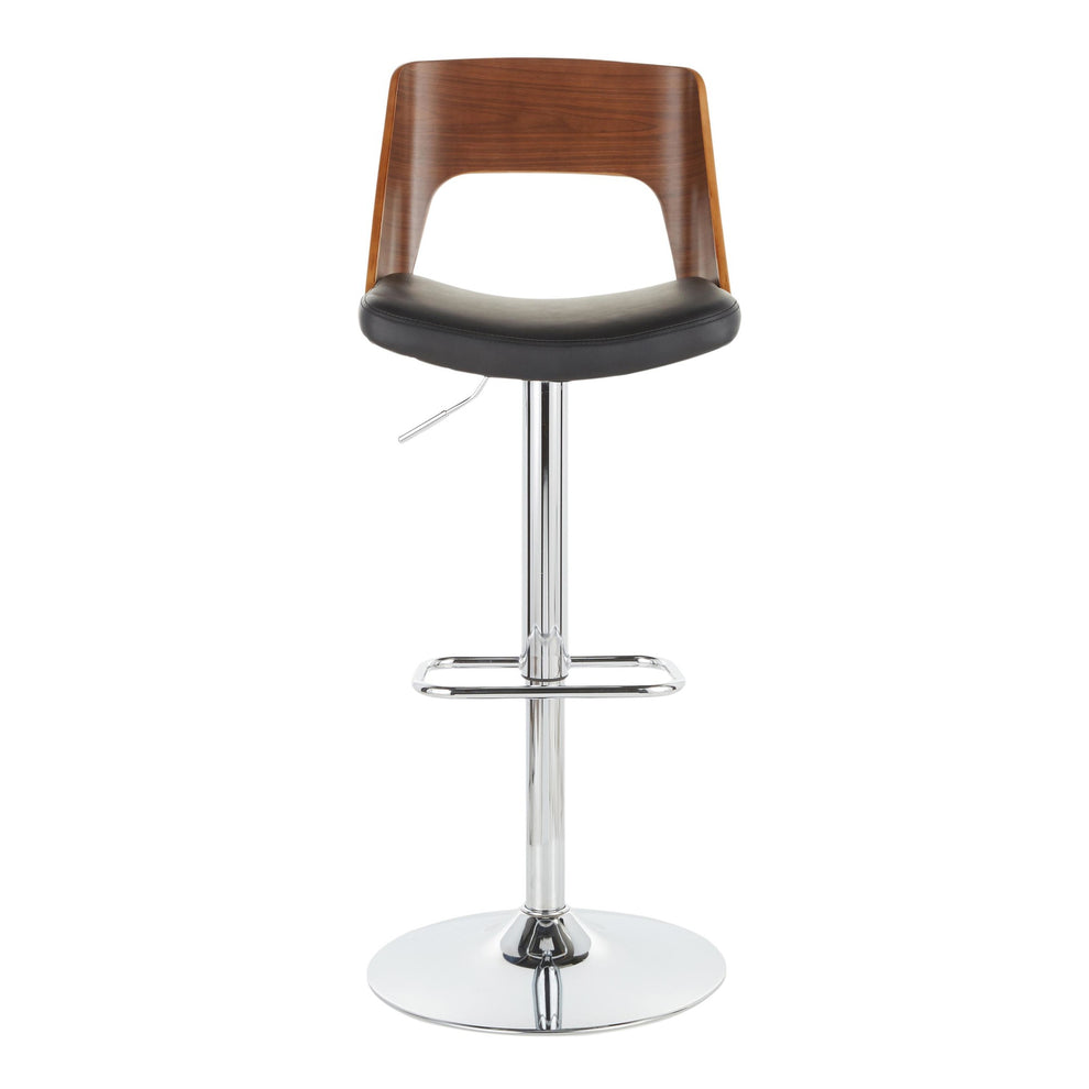 Valencia Adjustable Barstool - Set of 2 Black  By LumiSource | Bar Stools | Modishstore - 8