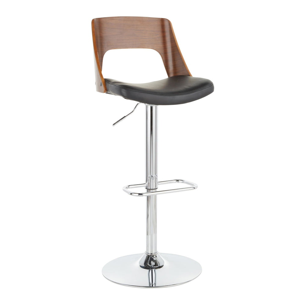 Valencia Adjustable Barstool - Set of 2 Black  By LumiSource | Bar Stools | Modishstore - 4
