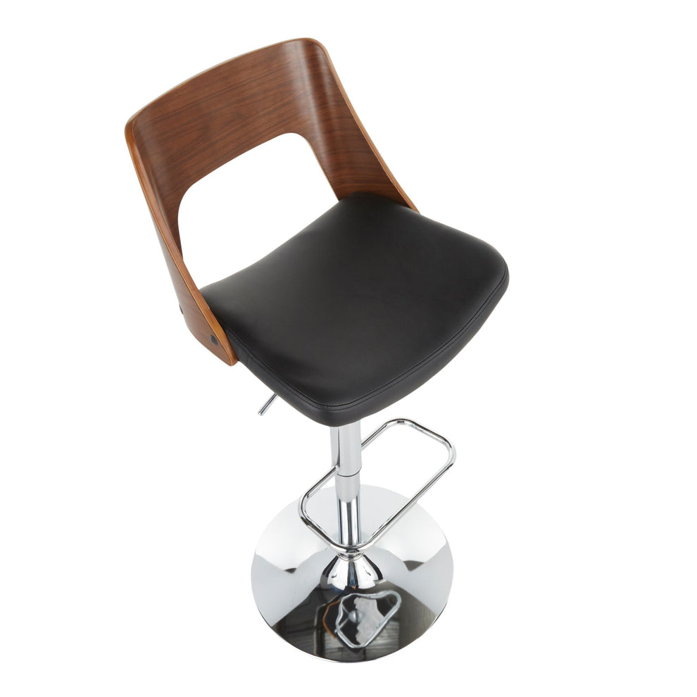 Valencia Adjustable Barstool - Set of 2 Black  By LumiSource | Bar Stools | Modishstore - 9