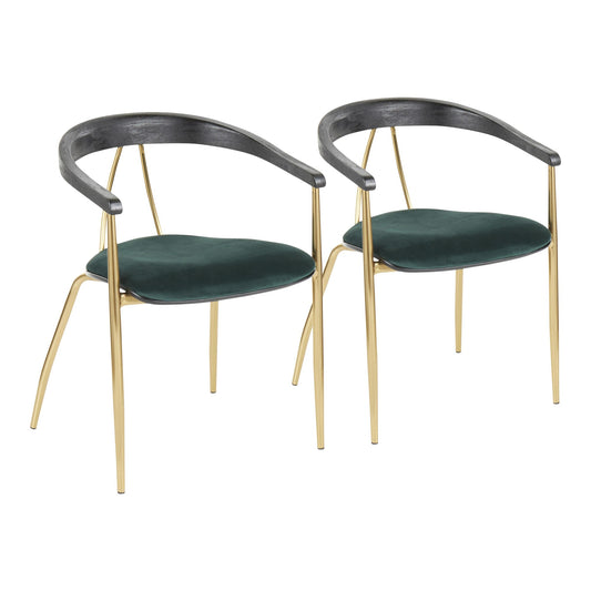 LumiSource Vanessa Chair - Set of 2 | Modishstore | Dining Chairs - 8