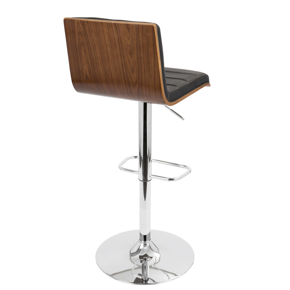 Valencia Adjustable Barstool - Set of 2 Black  By LumiSource | Bar Stools | Modishstore - 15