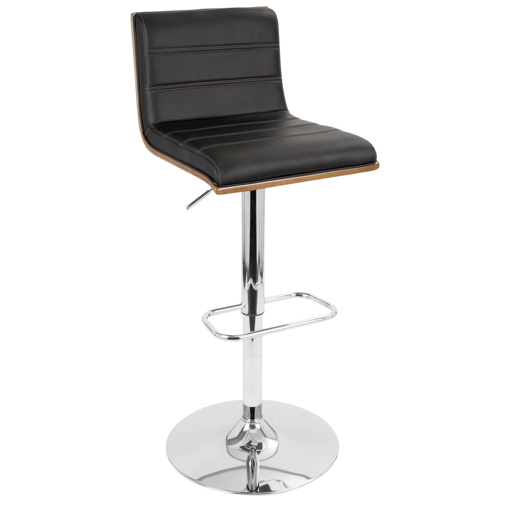 Valencia Adjustable Barstool - Set of 2 Black  By LumiSource | Bar Stools | Modishstore - 13