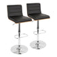 Valencia Adjustable Barstool - Set of 2 Black  By LumiSource | Bar Stools | Modishstore - 11