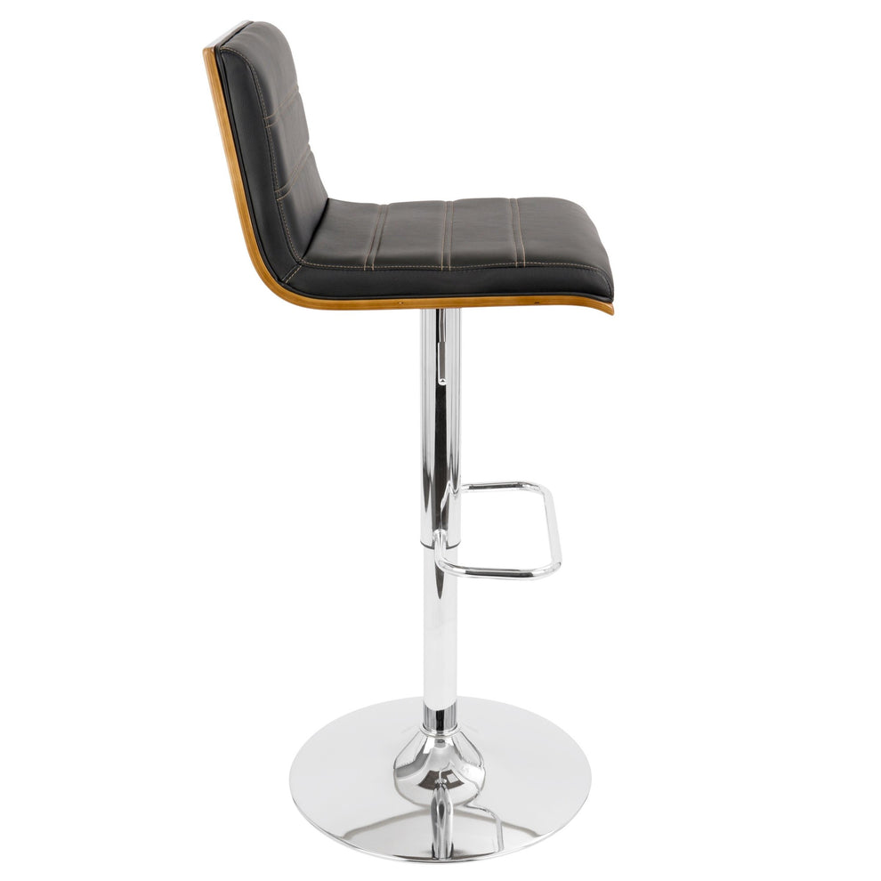 Valencia Adjustable Barstool - Set of 2 Black  By LumiSource | Bar Stools | Modishstore - 14