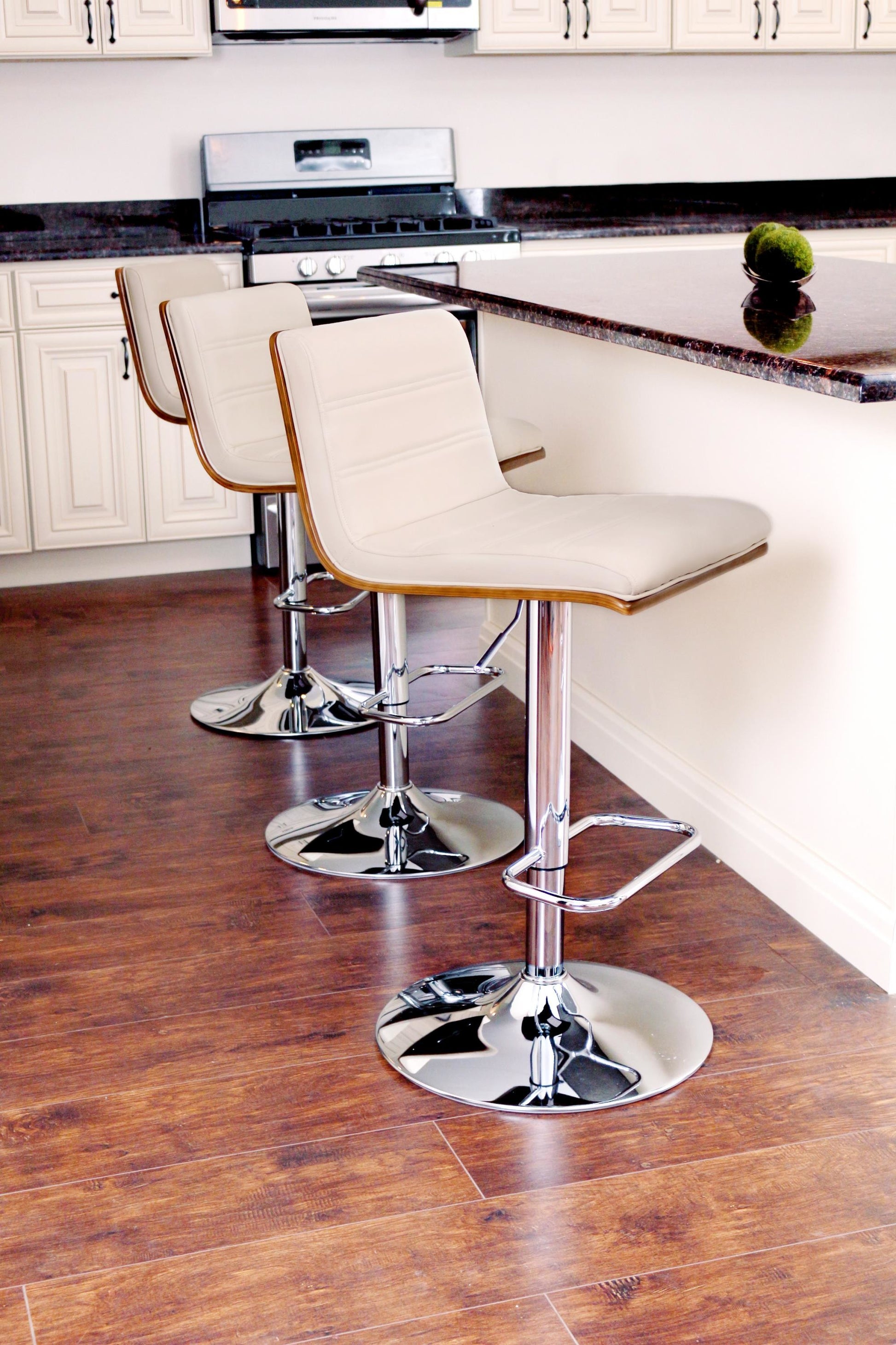 Valencia Adjustable Barstool - Set of 2 Black  By LumiSource | Bar Stools | Modishstore - 19