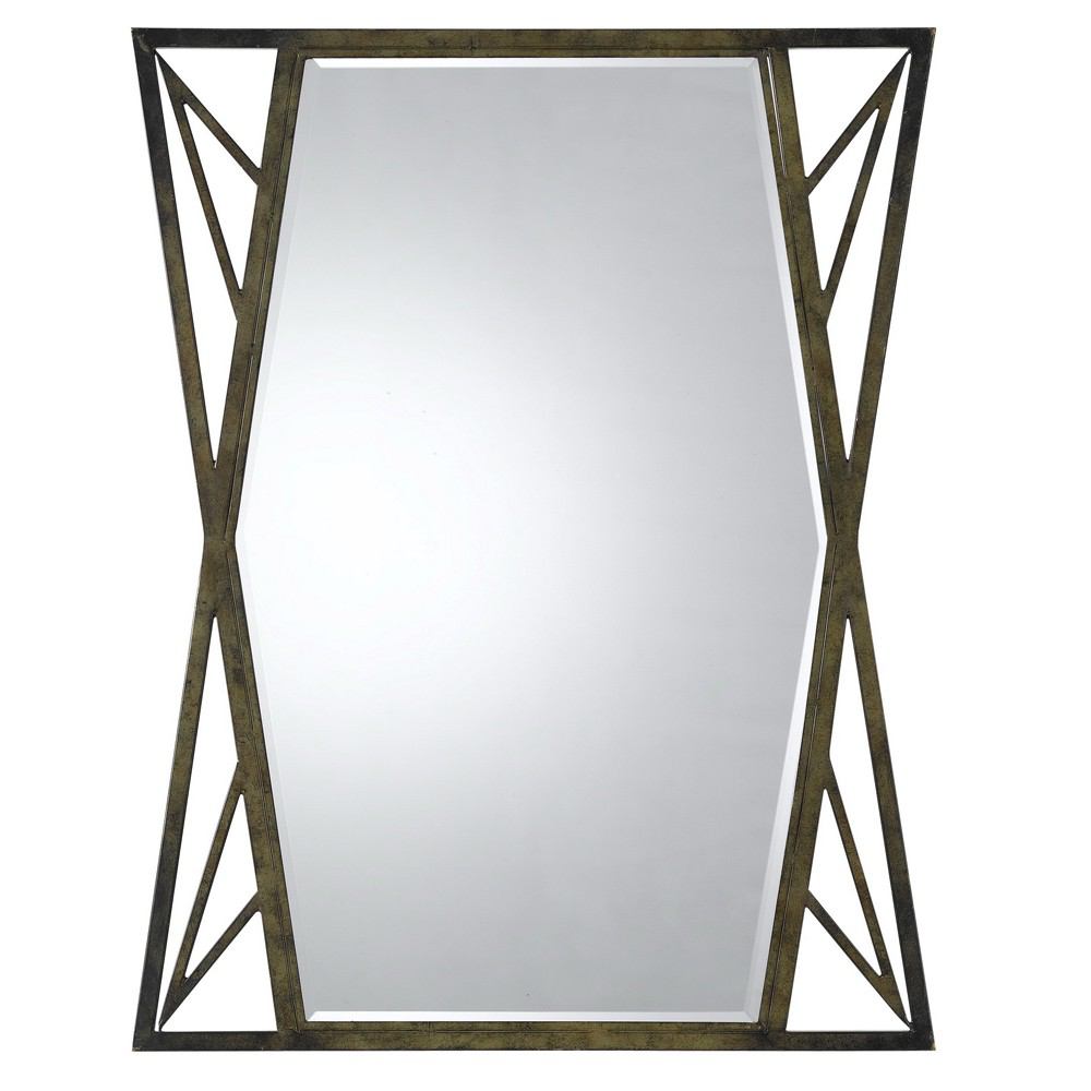 Cal Lighting WA-2142MIR Pavia Metal Beveled Mirror | Modishstore | Mirrors