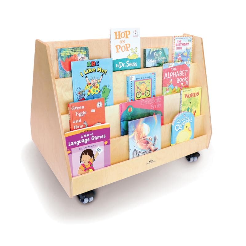 Whitney Brothers Two-Sided Mobile Book Display | Bookcases | Modishstore