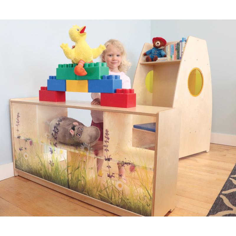 Whitney Brothers Nature View Acrylic Back Cabinet 24"H | Cabinets | Modishstore-3