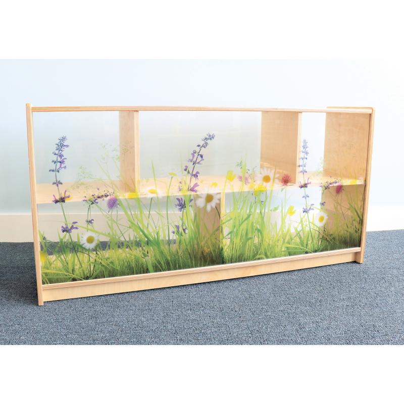 Whitney Brothers Nature View Acrylic Back Cabinet 24"H | Cabinets | Modishstore-2
