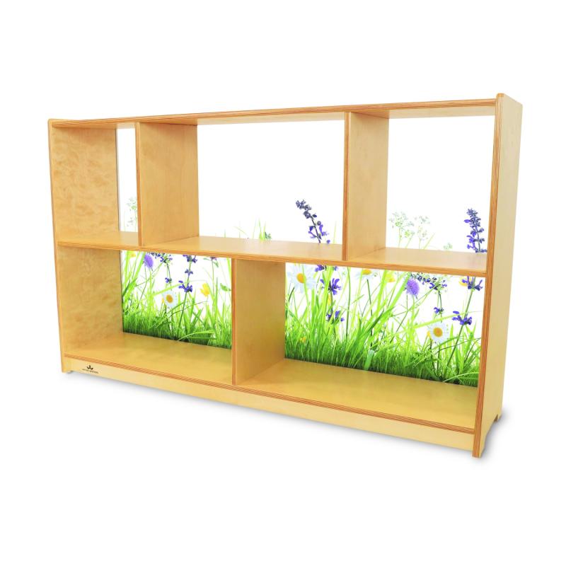 Whitney Brothers Nature View Acrylic Back Cabinet 30"H | Cabinets | Modishstore-3