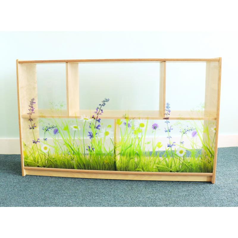 Whitney Brothers Nature View Acrylic Back Cabinet 30"H | Cabinets | Modishstore-4