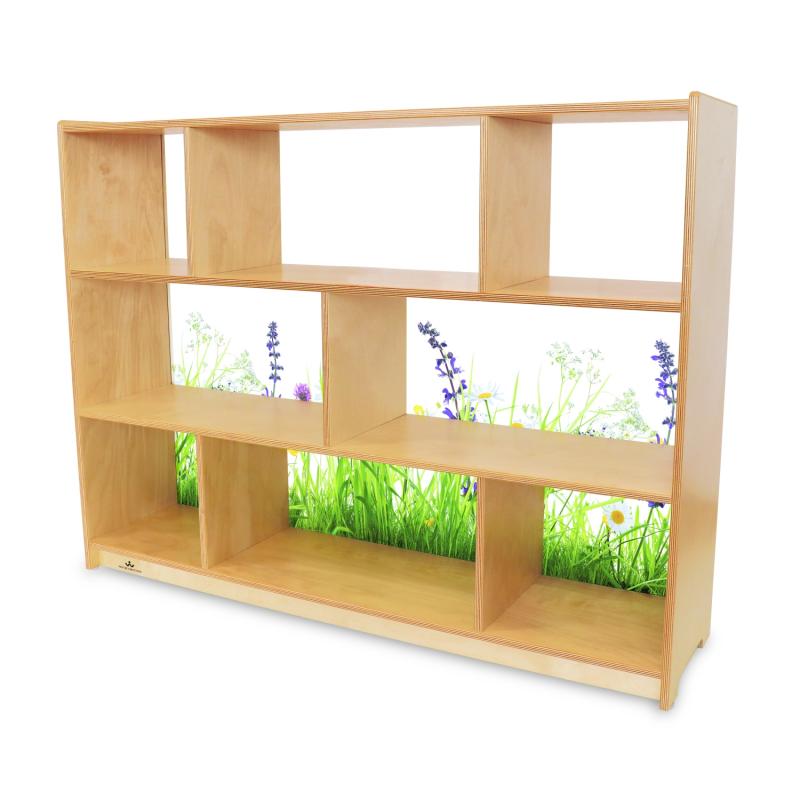 Whitney Brothers Nature View Acrylic Back Cabinet 36"H | Cabinets | Modishstore-4