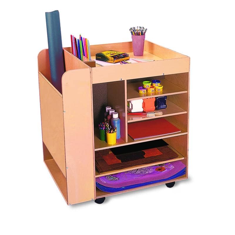 Whitney Brothers Rolling Art Cart | Bookcases | Modishstore