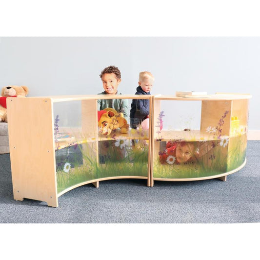 Whitney Brothers Nature View Curve Out Cabinet 24"H | Kids Collection | Modishstore