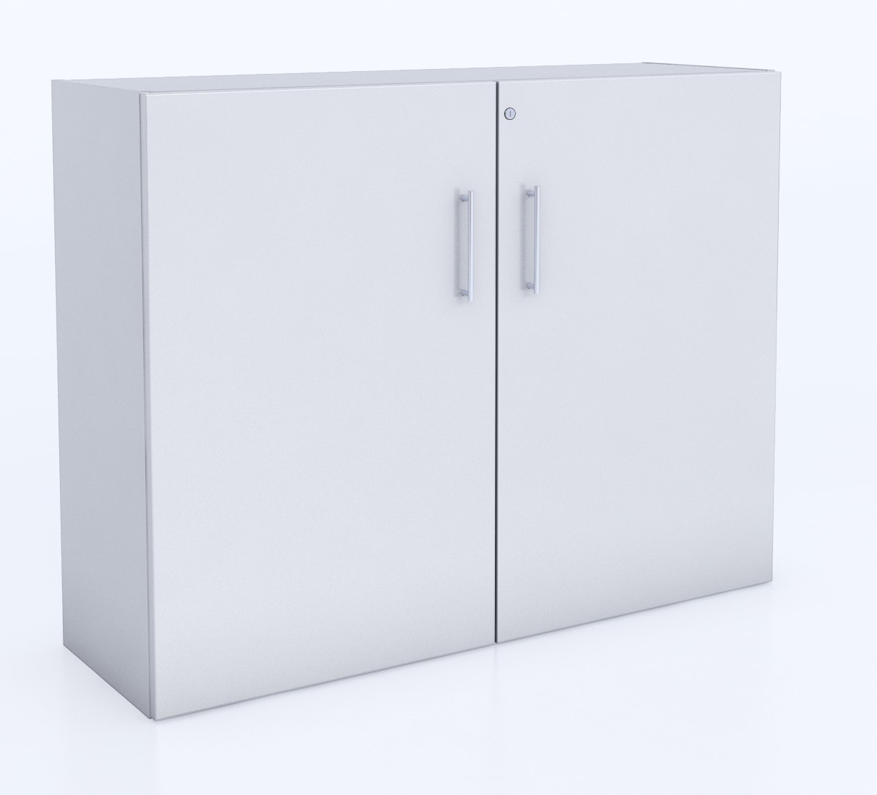 Whitney Brothers White Lockable Wall Cabinet | Cabinets | Modishstore