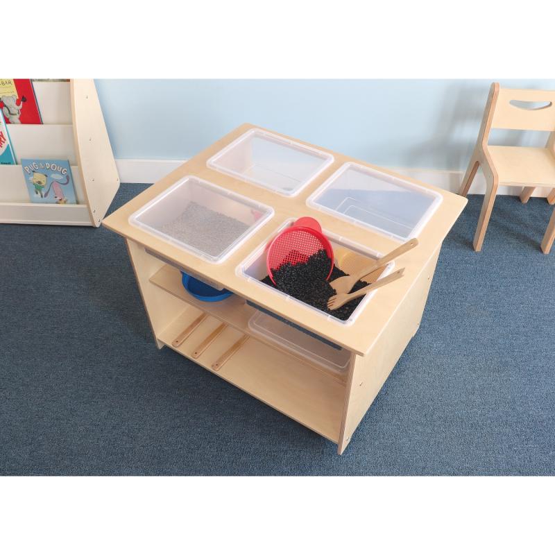 Whitney Brothers Mobile Sensory Table With Trays and Lids | Kids Collection | Modishstore-2