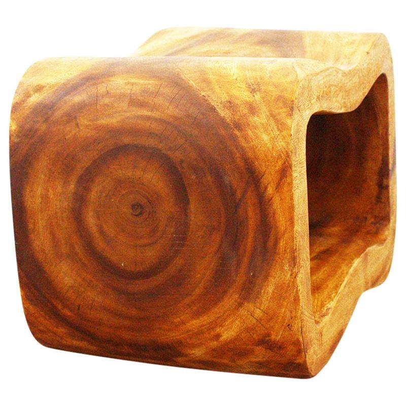 Haussmann Wave Bench 24" - Oak | Stools & Benches | Modishstore-5
