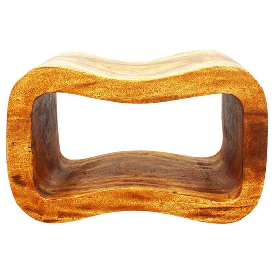 Haussmann Wave Bench 24" - Oak | Stools & Benches | Modishstore