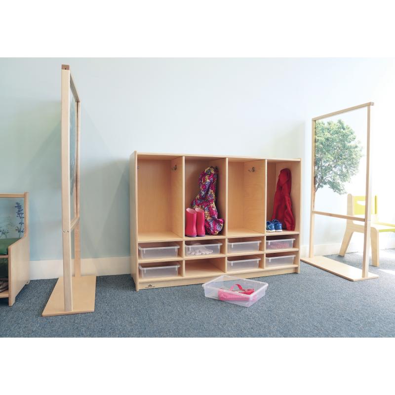 Whitney Brothers Toddler Eight Section Coat Locker With Trays | Kids Collection | Modishstore-2