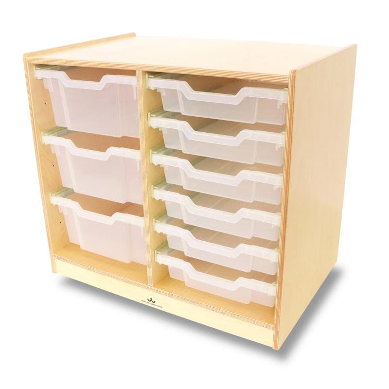 Whitney Brothers® Clear Tray Double Storage Cabinet | Cabinets | Modishstore-3