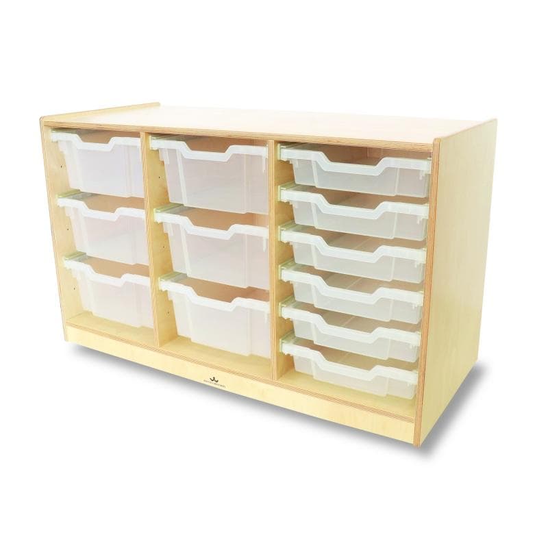 Whitney Brothers® Clear Tray Triple Column Storage Cabinet | Cabinets | Modishstore-3