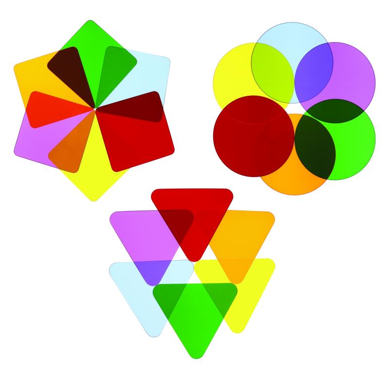 Whitney Brothers Kids' Playroom Fun-Color Wheel Acrylic Shapes | Kids Collection | Modishstore-4