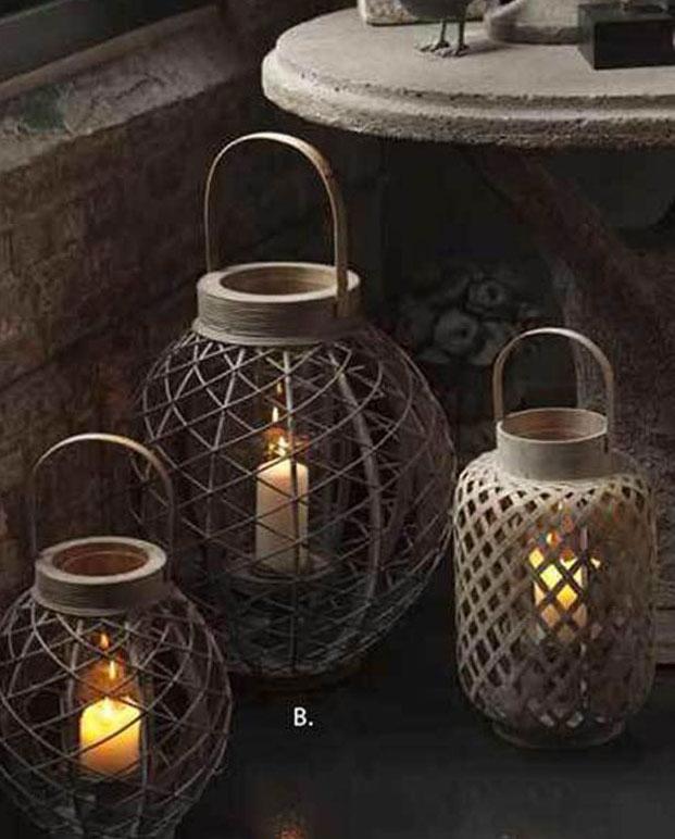 Vagabond Vintage Asian-inspired Bamboo Lanterns | Modishstore | Lanterns
