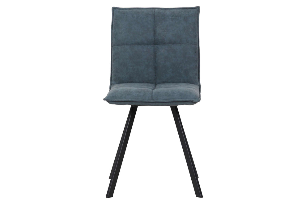LeisureMod Wesley Modern Leather Dining Chair With Metal Legs Set of 2 | Dining Chairs | Modishstore - 12