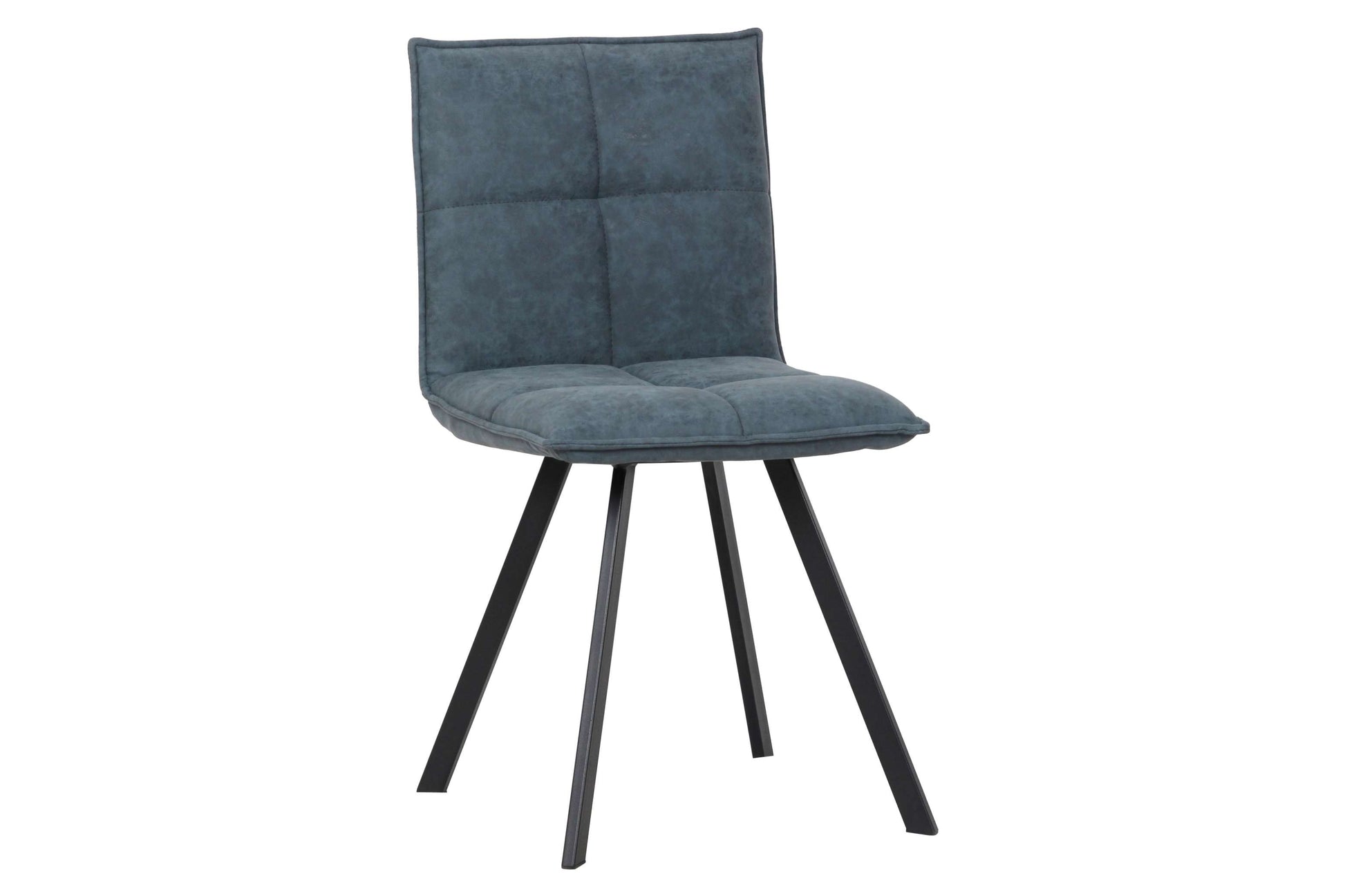 LeisureMod Wesley Modern Leather Dining Chair With Metal Legs | Dining Chairs | Modishstore - 12
