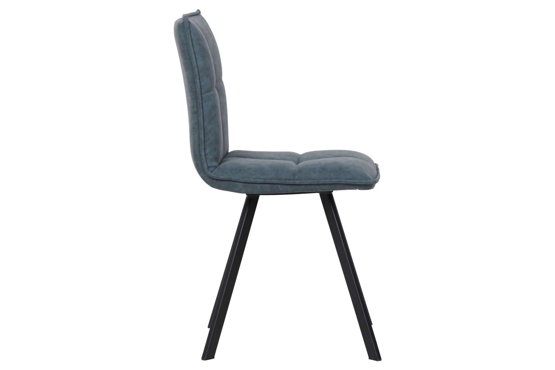 LeisureMod Wesley Modern Leather Dining Chair With Metal Legs | Dining Chairs | Modishstore - 10