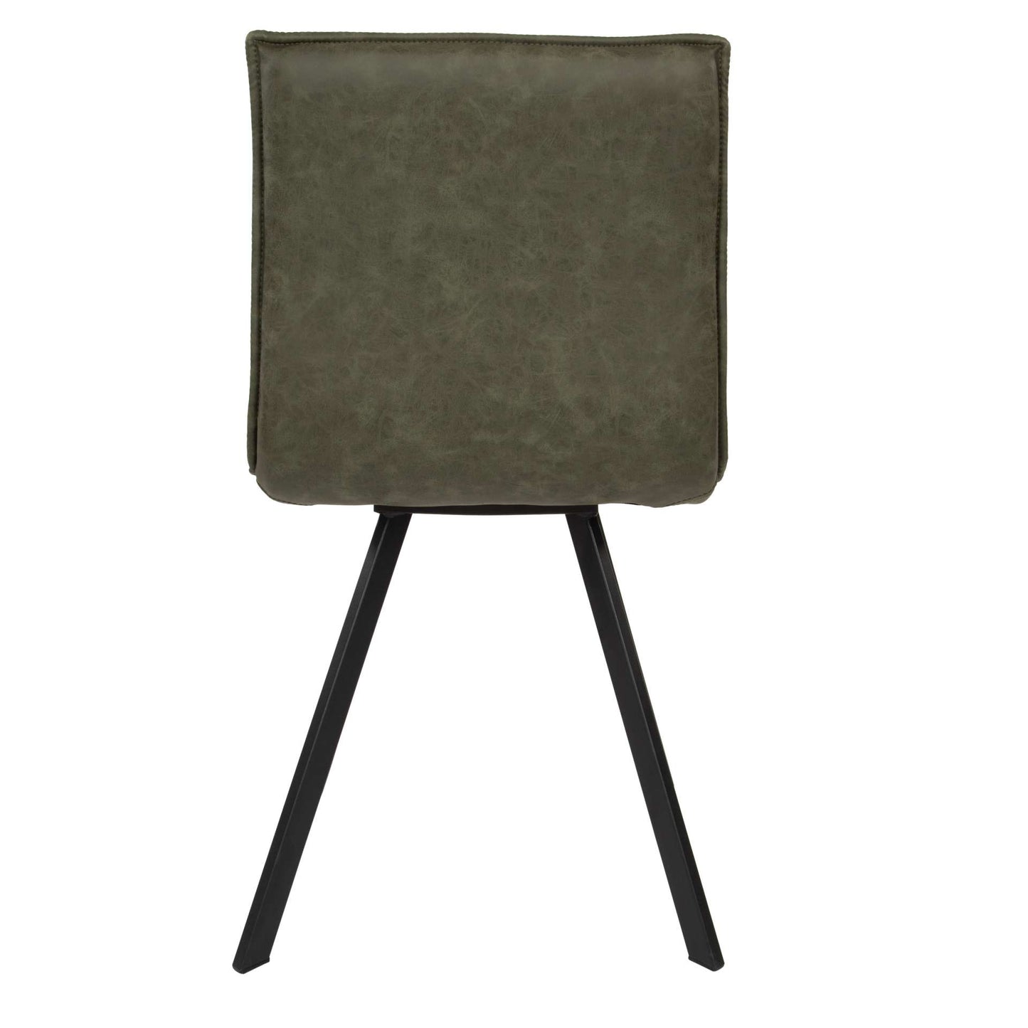 LeisureMod Wesley Modern Leather Dining Chair With Metal Legs | Dining Chairs | Modishstore - 14