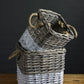 Vagabond Vintage Square Willow Baskets Dipped White | Modishstore | Bins, Baskets & Buckets-2