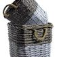 Vagabond Vintage Square Willow Baskets Dipped White | Modishstore | Bins, Baskets & Buckets