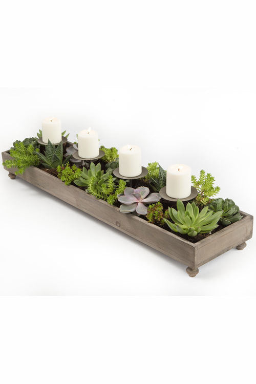 pothead planters candles Vagabond Vintage 4 Candle Centerpiece Planter – Modish Store