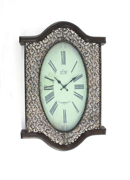 Screen Gems Metal & Wood Wall Clock - Set of 2 - WD-031 | Clocks | Modishstore