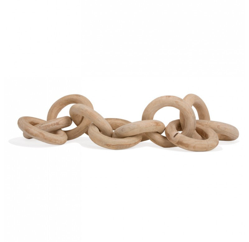 Gold Leaf Design Group Wood Chain | Sculptures | Modishstore - 3