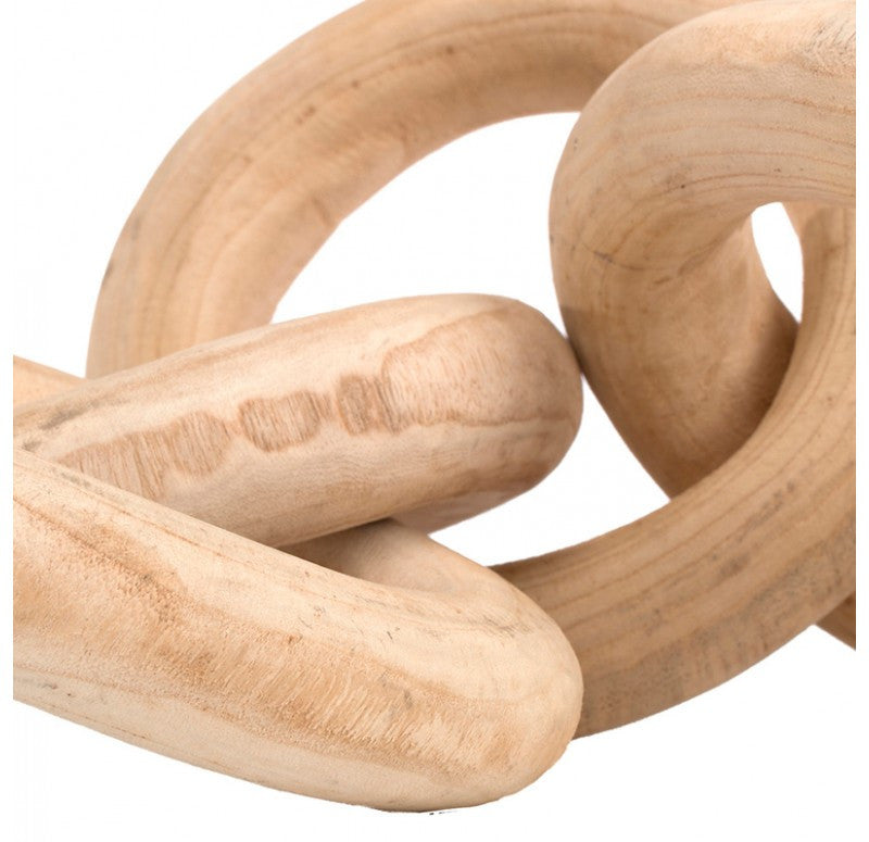 Gold Leaf Design Group Wood Chain | Sculptures | Modishstore - 2