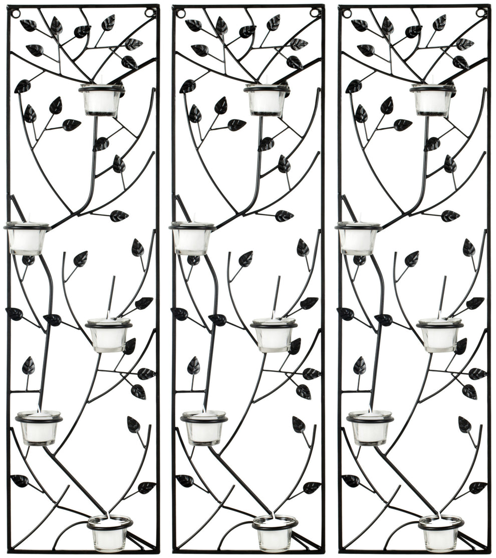 Climbing Leaves Margot TeaLights Wall Decor - Set Of 3 | Wall Decor | Modishstore - 2