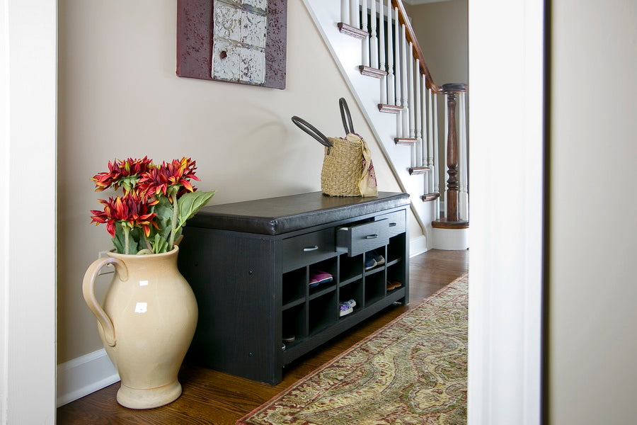 baxton studio espresso entryway bench | Modish Furniture Store-2